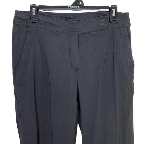 Eileen Fisher Linen Viscose Straight Leg Trousers Pants Slacks Womens 6 Small - Picture 3 of 14